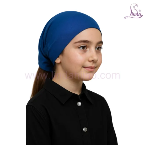 Kids Ninja Ciput Turban – Bold Royal Blue - Image 3