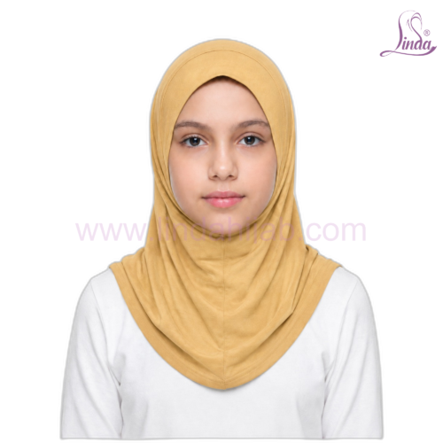 Girls Plain Pull-On Hijab – Instant One-Piece Kids Hijab, 9 Colors - Image 37