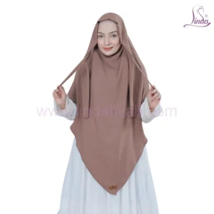 Chocolate Textured Plain Hijab for Girls - Elegant Wear