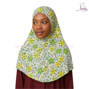 LADIES COTTON PRINTED HIJAB WITH FLORAL DESIGN