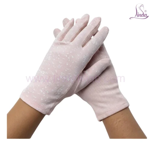 Elegant Embellished Gloves with Beaded Detail - Image 2