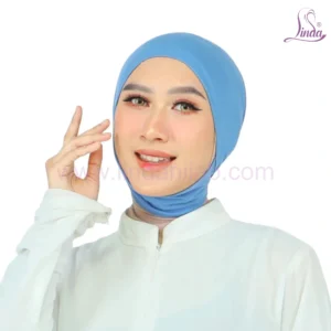 Serene Blue Comfort Turban – Soft & Effortless Style