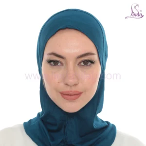 Deep Teal Jersey Turban for Women – Soft & Stylish Fit
