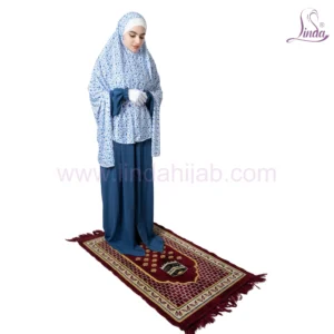 Floral Printed Prayer Outfit with Matching Prayer Mat – Modest & Comfortable
