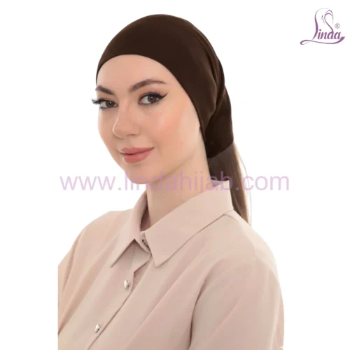 Elegant Pearl Brooch Turban Cap — Pleated Jersey Headpiece for Women - Image 15