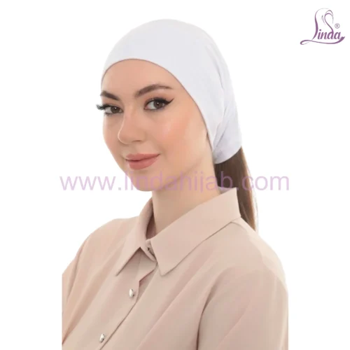 Elegant Pearl Brooch Turban Cap — Pleated Jersey Headpiece for Women - Image 14