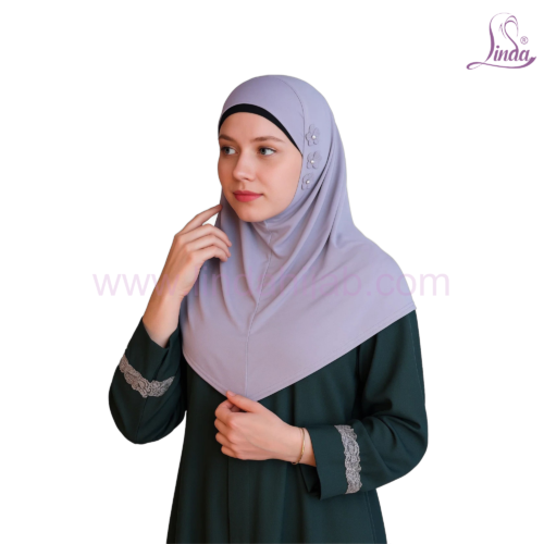 LADIES RAYON ONE PC HIJAB WITH PLAIN DESIGN - Image 3