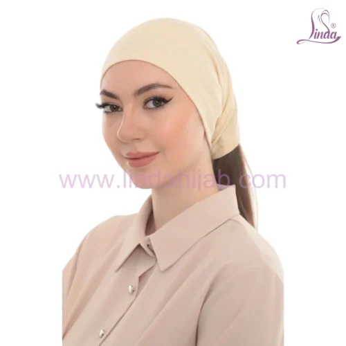 Elegant Pearl Brooch Turban Cap — Pleated Jersey Headpiece for Women - Image 13