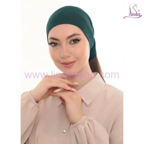 Elegant Pearl Brooch Turban Cap — Pleated Jersey Headpiece for Women - Image 11