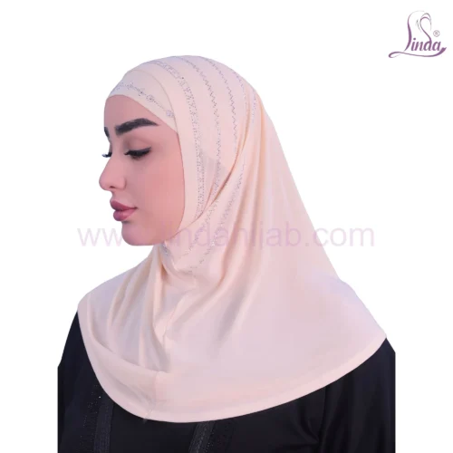 Women’s Instant Hijab – Elegant Lightweight Floral Khimar - Image 4