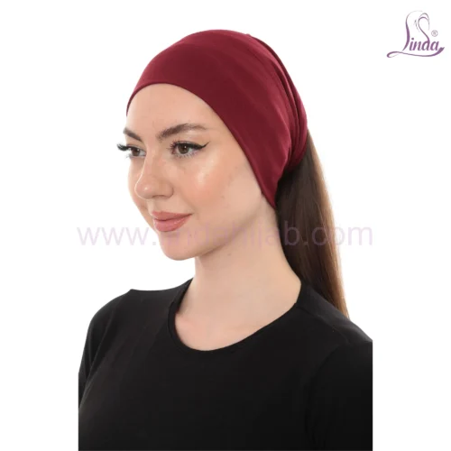 Premium Ponytail Turban Cap – Stretch Jersey Hijab Undercap - Image 6