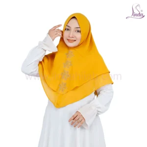 Vibrant Mustard Yellow Hijab for Girls - Soft, Stylish & Comfortable Wear