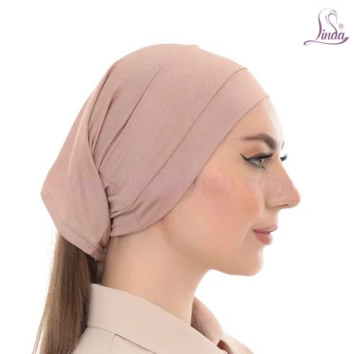 Dusty Rose Tie Back Bandana Turban – Soft & Stylish Fit - Image 2