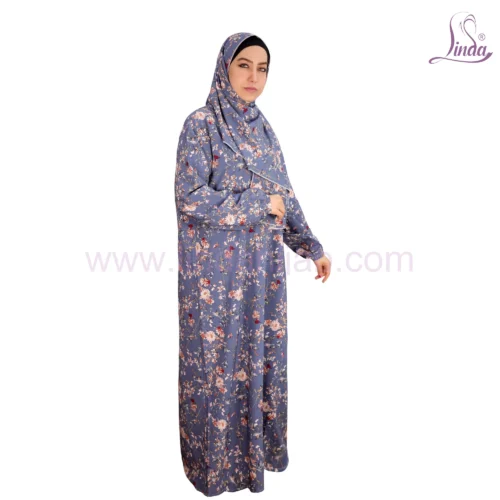 WOMEN'S PREMIUM PRAYER DRESS WITH HIJAB - FLORAL COLLECTION - Image 2