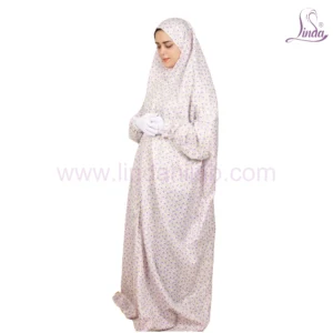 WOMEN'S PREMIUM PRAYER DRESS WITH HIJAB - LAVENDER FLORAL COLLECTION