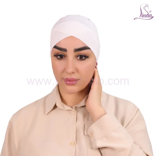 Dusty Rose Cross-Front Jersey Turban – Chic & Minimalist - Image 2