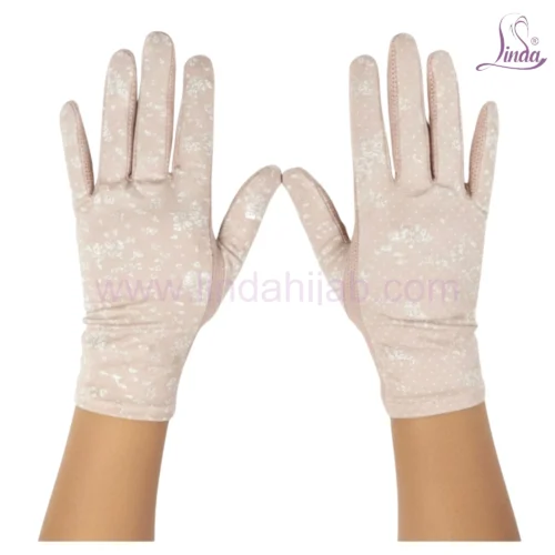 Elegant Embellished Gloves with Beaded Detail - Image 3