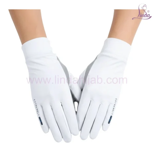 Lace-Trimmed Bridesmaid Formal Gloves - Image 1