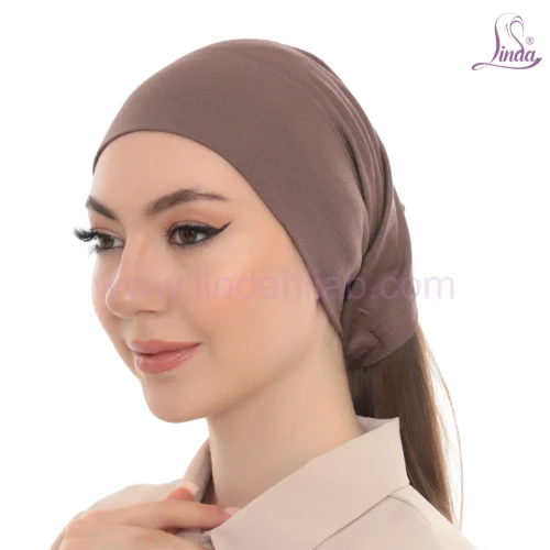 Mocha Brown Tie Back Turban Bandana – Elegant & Comfy - Image 2