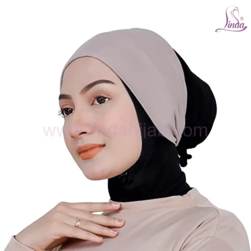 Stylish Beige Turban for Girls – Soft, Elegant & Comfortable Wear - Image 2