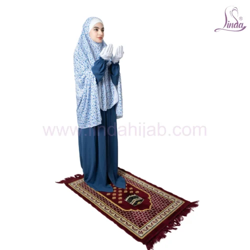 Floral Printed Prayer Outfit with Matching Prayer Mat – Modest & Comfortable - Image 2