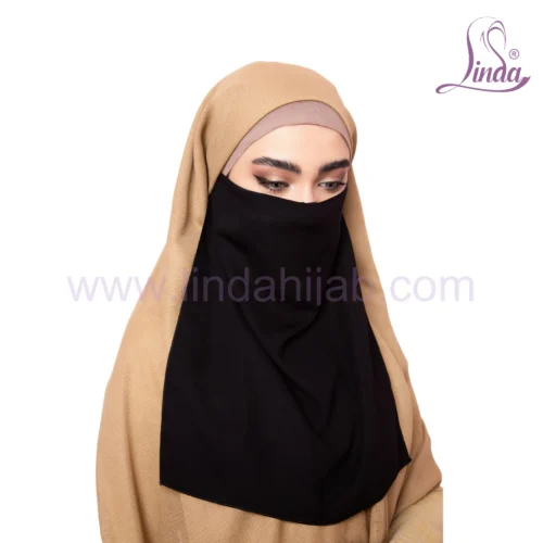 Black Islamic Niqab for Women – Modest Full Coverage - Image 3
