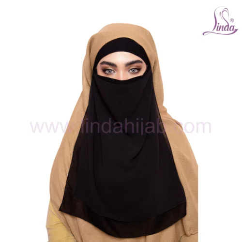 Flowing Black Islamic Niqab for Women - Elegant & Modest - Image 5
