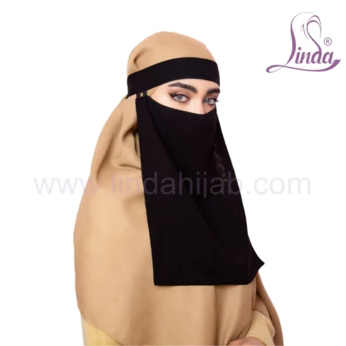 Stylish Islamic Niqab with Headband - Modest & Comfortable - Image 3