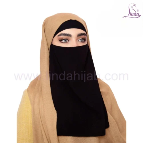 Stylish Islamic Niqab with Headband - Modest & Comfortable - Image 1