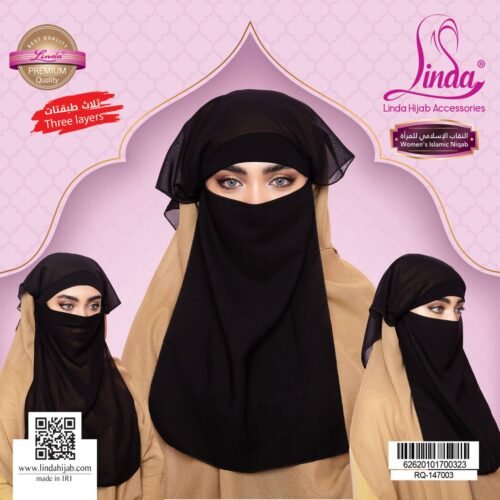 Flowing Black Islamic Niqab for Women - Elegant & Modest - Image 6