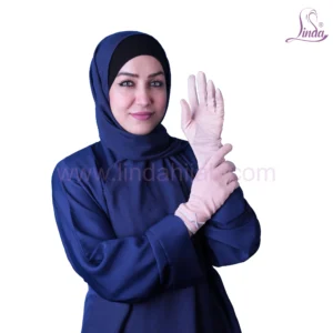 Women's Premium Cotton Gloves with Elastic Cuff - Anti-Slip Palm - Linda Brand