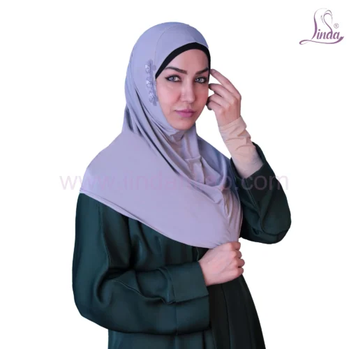LADIES RAYON ONE PC HIJAB WITH PLAIN DESIGN - Image 2