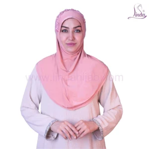 LADIES RAYON ONE PC HIJAB WITH FLORAL EMBELLISHMENTS