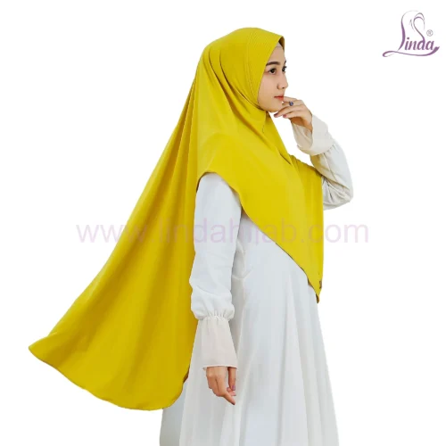 MODERN PTD JERSEY JAGUAR HIJAB – LEMON YELLOW - Image 2