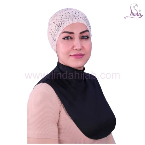 Radiant Ladies Plain Cotton Neck Cover with Dentelle Glow - Image 5