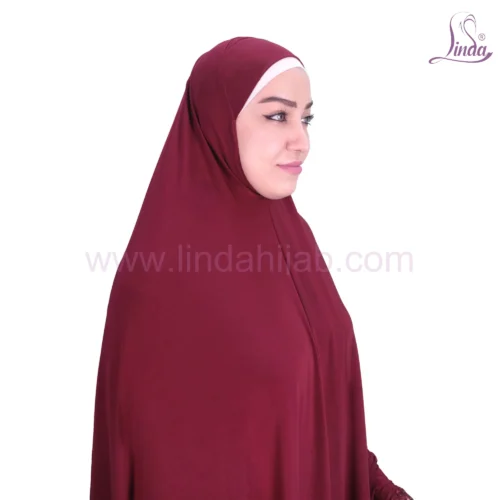 LADIES RAYON ONE PC HIJAB WITH LACE TRIM AND TASSEL DETAILING - Image 12