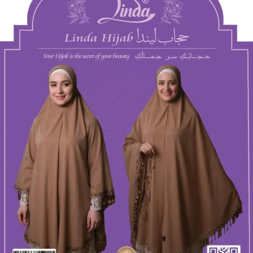 LADIES RAYON ONE PC HIJAB WITH LACE TRIM AND TASSEL DETAILING - Image 17