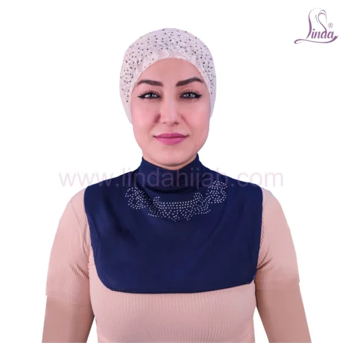 LADIES PLAIN COTTON WITH STONE NECK COVER - OLIVE - Image 3