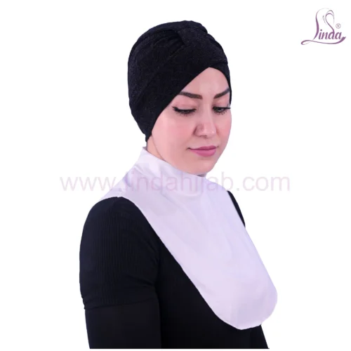 Radiant Ladies Plain Cotton Neck Cover with Dentelle Glow - Image 4