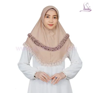 GRACEFUL RUFFLE EDGE JERSEY HIJAB – SOFT BEIGE