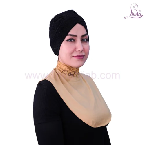 LADIES PLAINE COTTON DANTEL NECK COVER CRYSTAL - Image 3