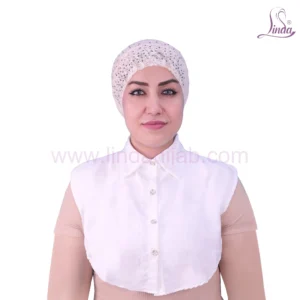 LADIES CRYSTAL LACE TETRON COTTON NECK