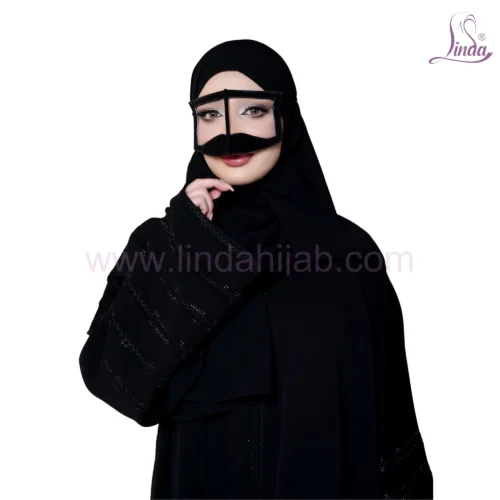 Imperial Black Borqa Linda Premium Ladies Fashion - Image 4