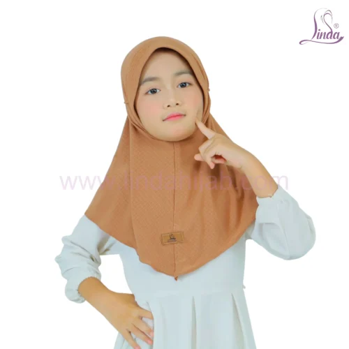 GIRLS TRENDY COTTON CHEETAH [S] HIJAB - Image 1