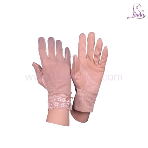 Ladies Premium Rayon Gloves - Sequin Embellished Lace Trim - Anti-Slip Palm - Image 5