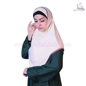 LADIES RAYON ONE PC HIJAB WITH CONTRAST BORDER
