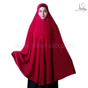 LADIES RAYON ONE PC HIJAB IN VIBRANT RED