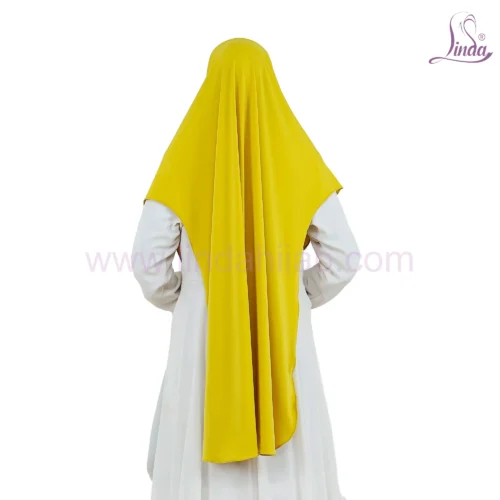 MODERN PTD JERSEY JAGUAR HIJAB – LEMON YELLOW - Image 3