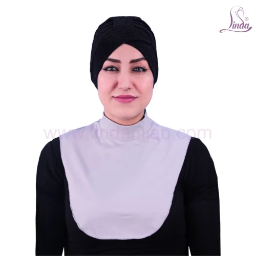 Radiant Ladies Plain Cotton Neck Cover with Dentelle Glow - Image 3