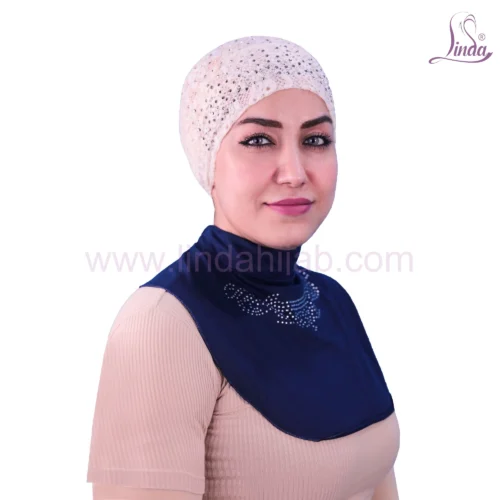 LADIES PLAIN COTTON WITH STONE NECK COVER - OLIVE - Image 4